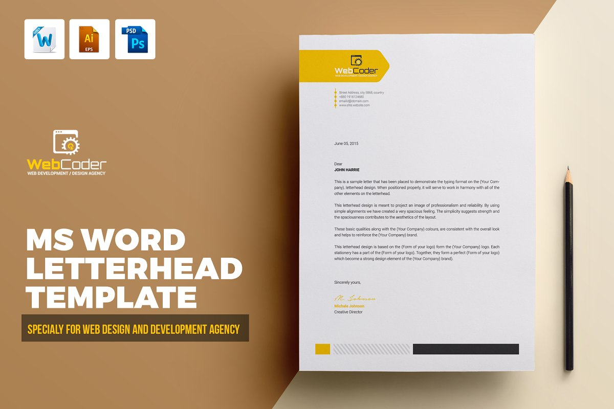 013 Free Word Letterhead Templates Template Ideas Web Design With Regard To Free Letterhead Templates For Microsoft Word