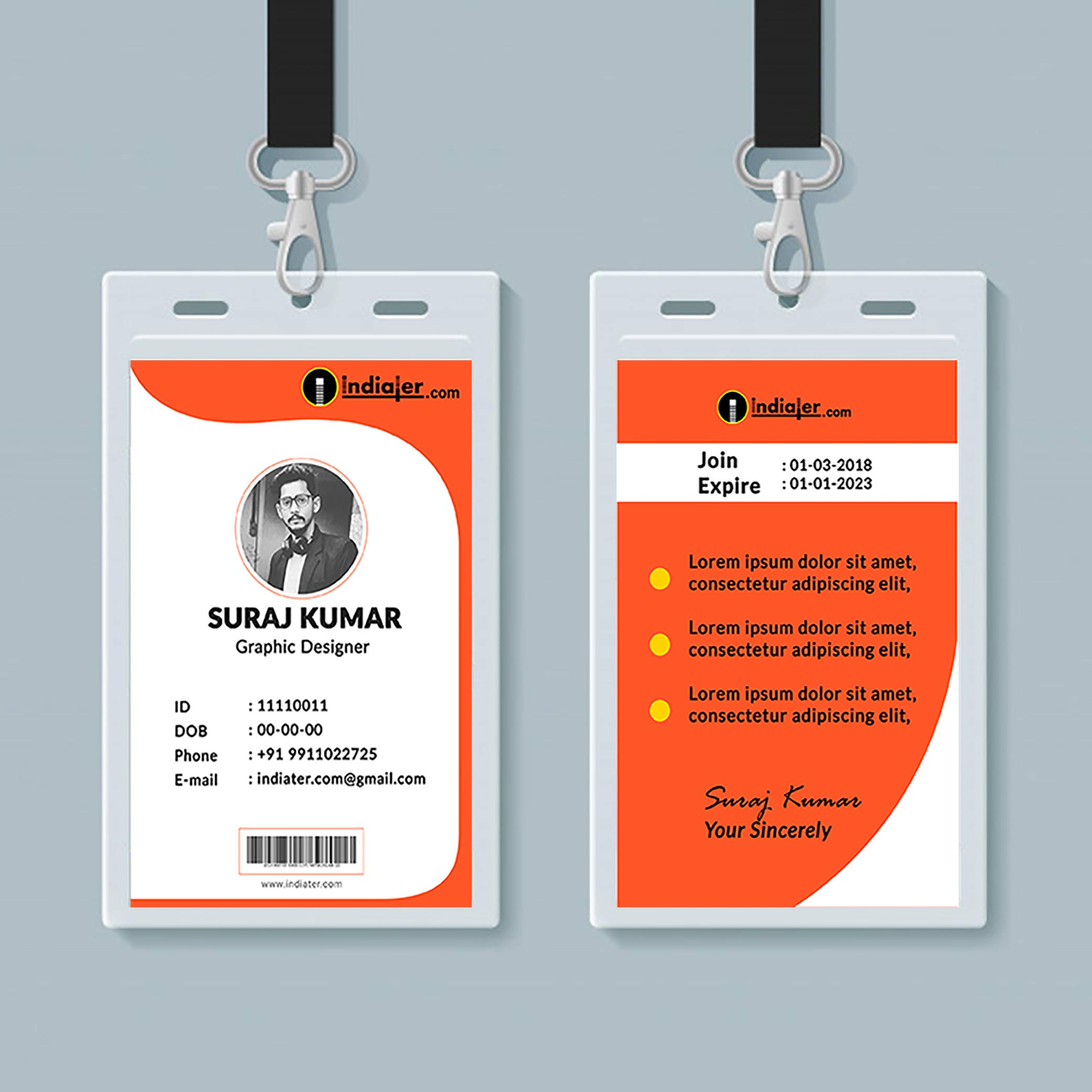 013 Student Id Card Design Template Psd Free Download Pertaining To Template For Id Card Free Download