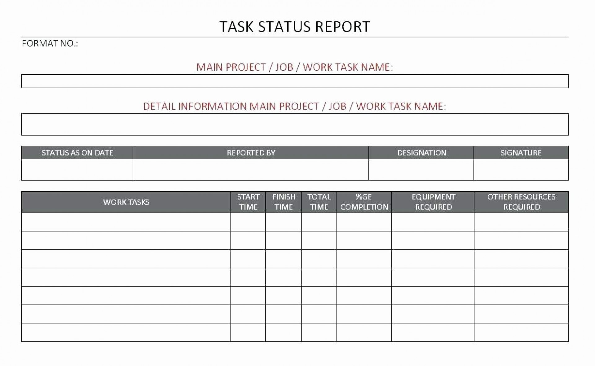 013 Template Ideas Daily Project Report Construction Within Job Progress Report Template