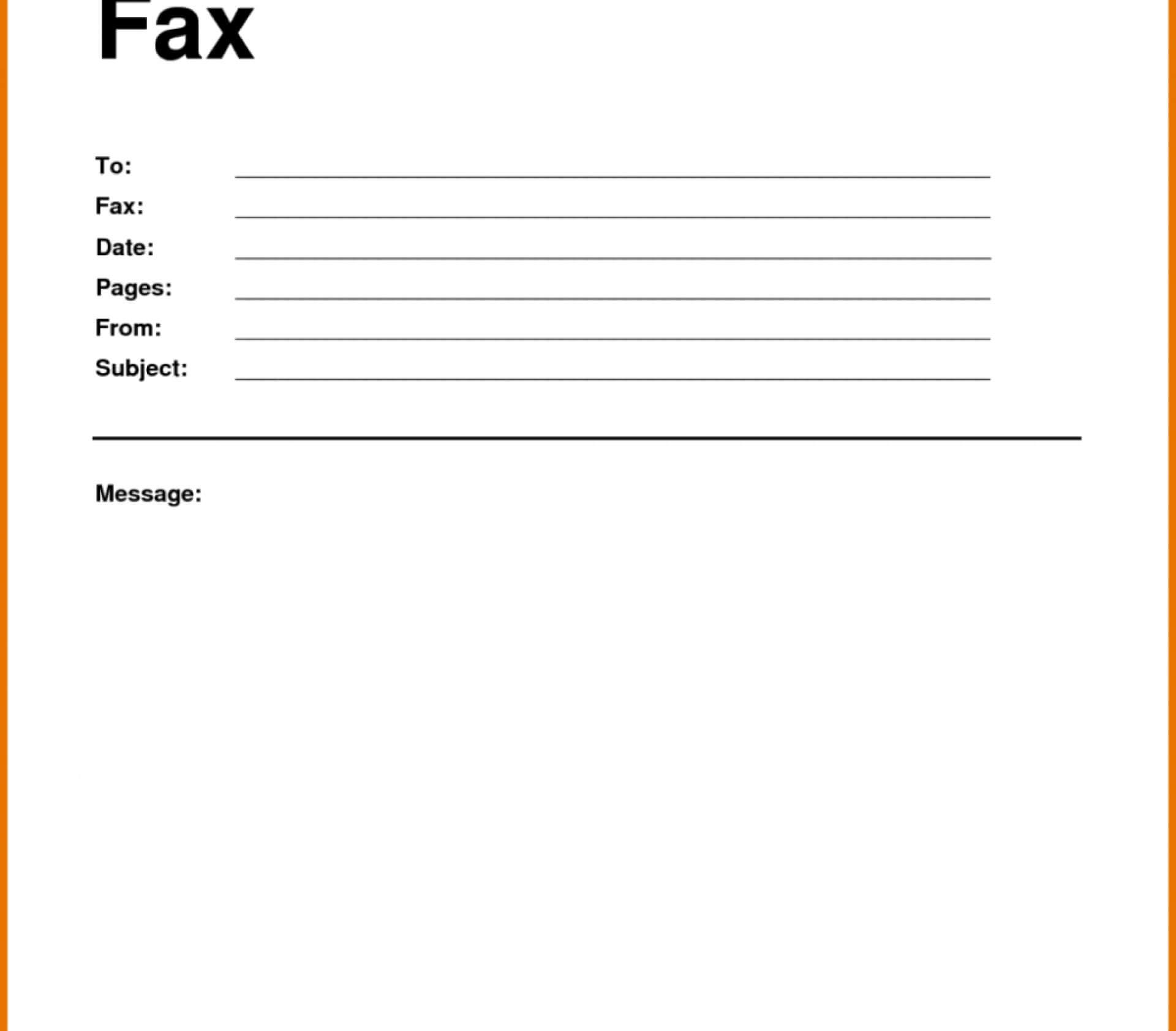 013 Template Ideas Download Free Fax Cover Sheet Word Page For Fax Cover Sheet Template Word 2010