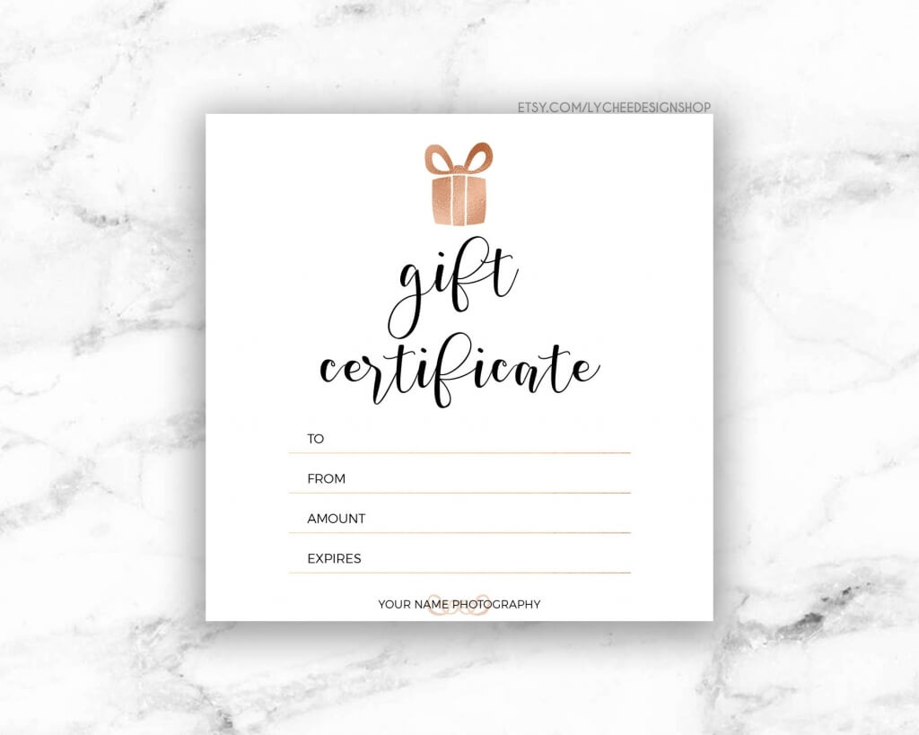 014 Photography Giftcate Template Free Photoshop Session Within Free Photography Gift Certificate Template