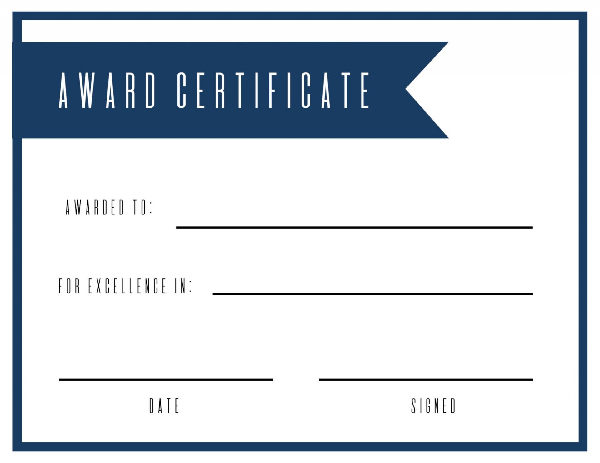 015 Blank Award Certificate Template Free Printable For Award Certificate Template Powerpoint
