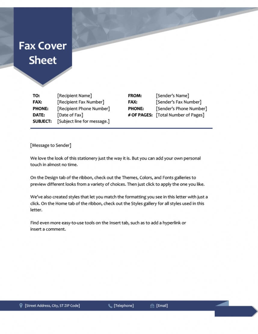015 Fax Cover Sheet Template Word Document Pageree Microsoft Intended For Report Builder Templates