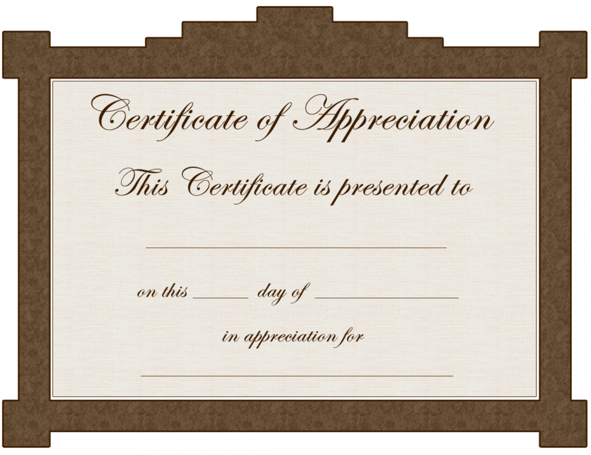 016 Editable Certificate Of Appreciation Template Printable Pertaining To Iq Certificate Template