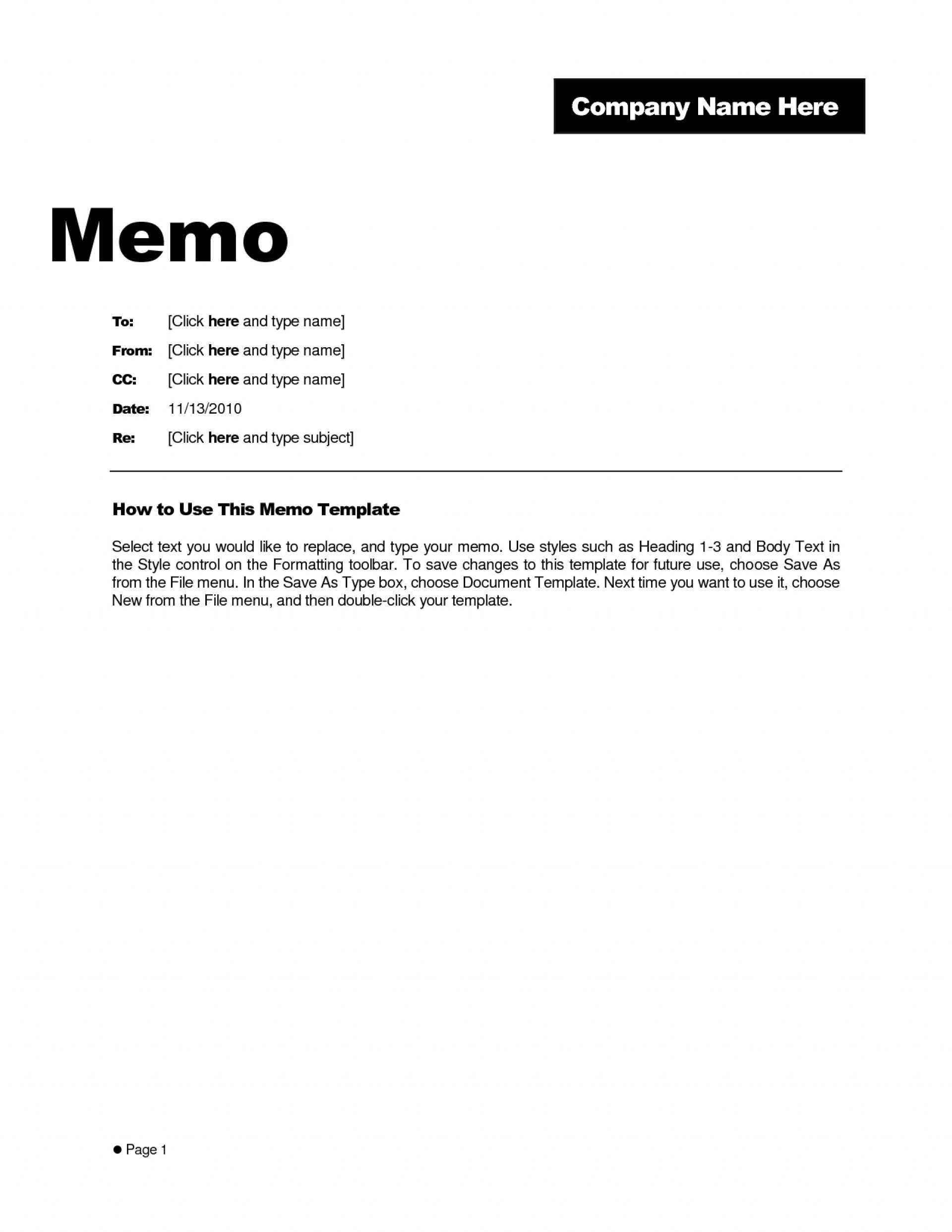 016 Memo Templates For Word Professional Business Template Regarding Memo Template Word 2013