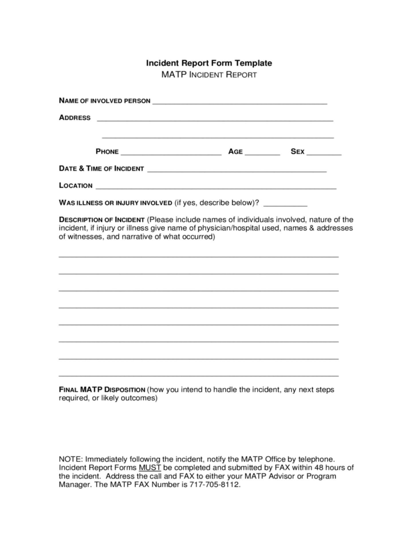 016 Vehicle Accident Report Form Template Doc Ideas Incident With Incident Report Form Template Doc