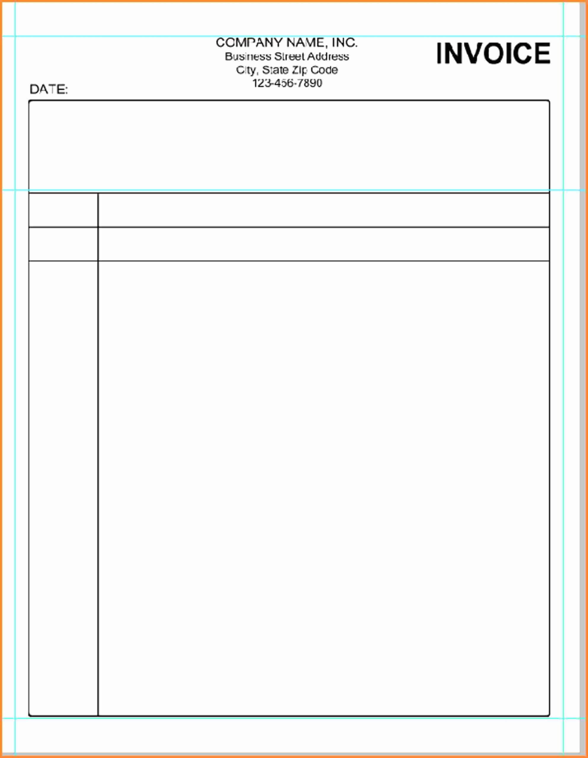 017 Template Ideas Invoice Microsoft Word Free Printable For Blank Html Templates Free Download