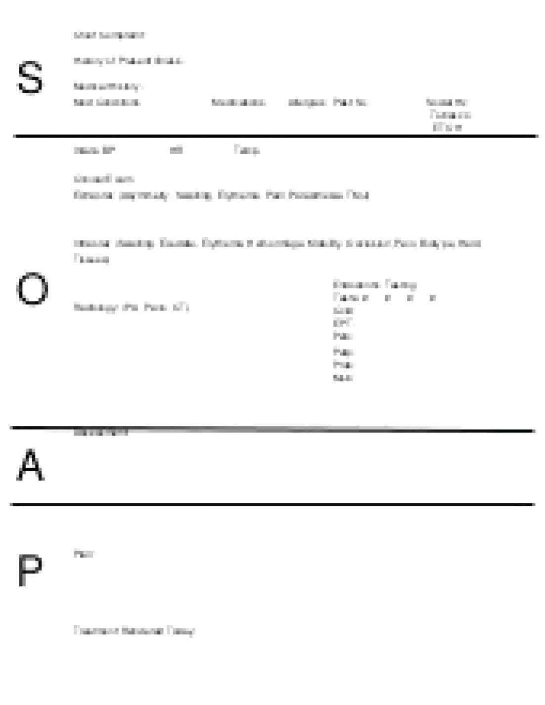 018 Blank Soap Note Template Perfect Ems Format Staggering Intended For Blank Soap Note Template