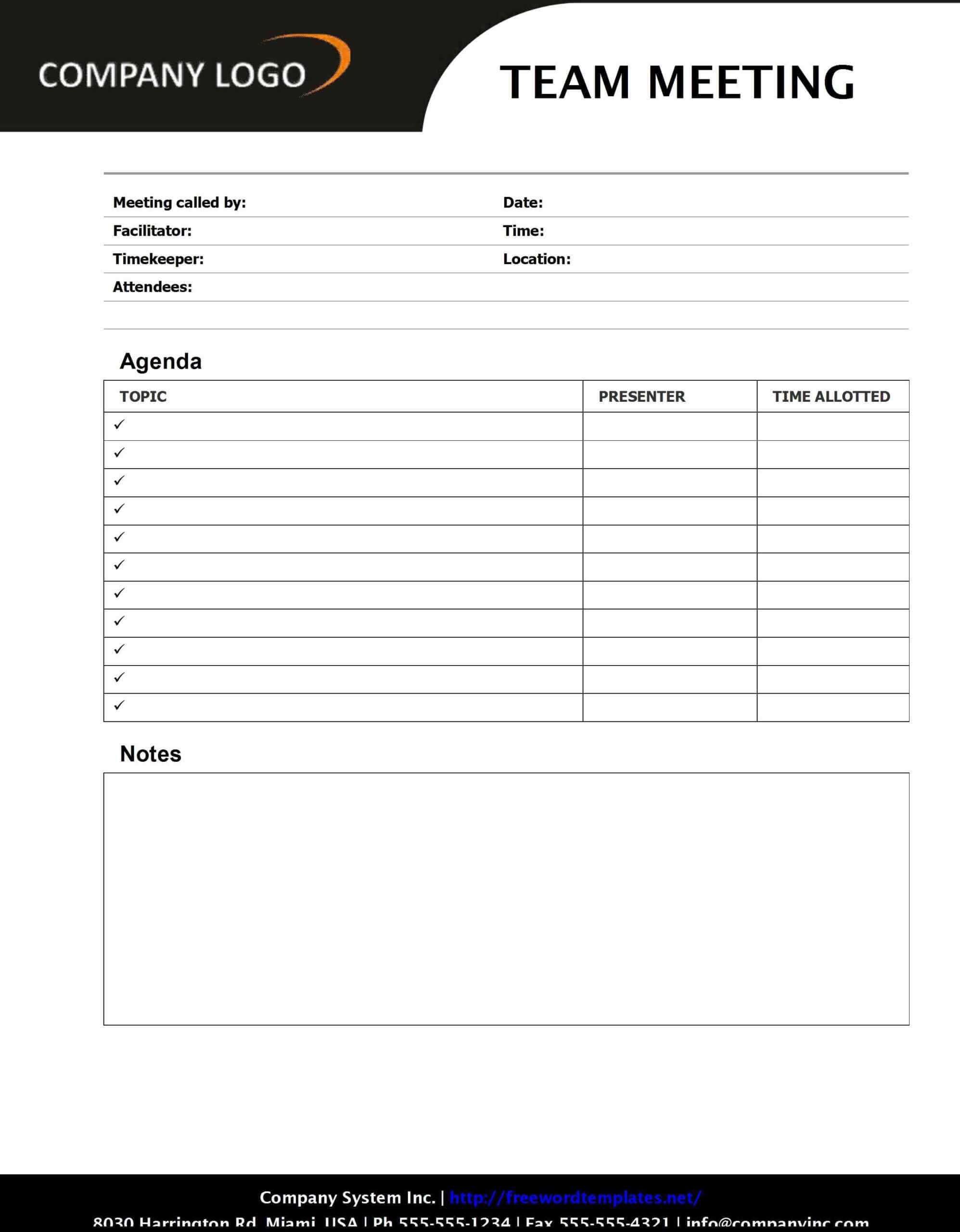 018 Template Ideas Free Meeting Agenda Hr Team All Comp Meet With Regard To Agenda Template Word 2010