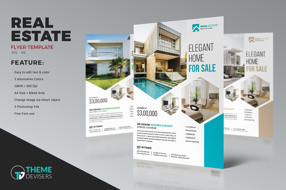 018 Template Ideas Free Real Estate Brochure Templates Flyer With Real Estate Brochure Templates Psd Free Download