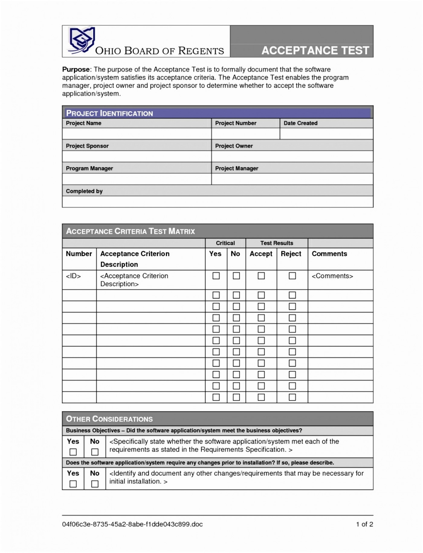 019 Editable Lecture Plan Template Ideas Test Archaicawful With Acceptance Test Report Template