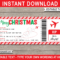 019 Free Plane Ticket Template Word Christmas Airline Pertaining To Plane Ticket Template Word