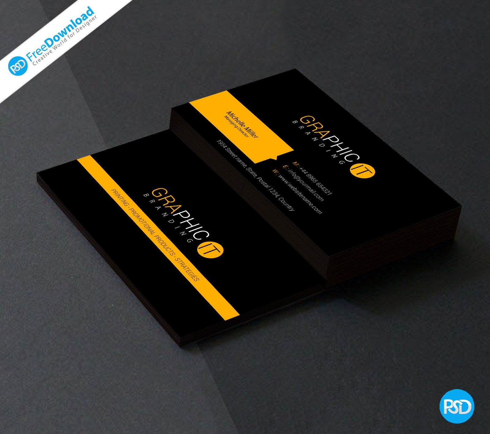 019 Photography Business Card Psd Free Download Professional With Regard To Visiting Card Psd Template Free Download