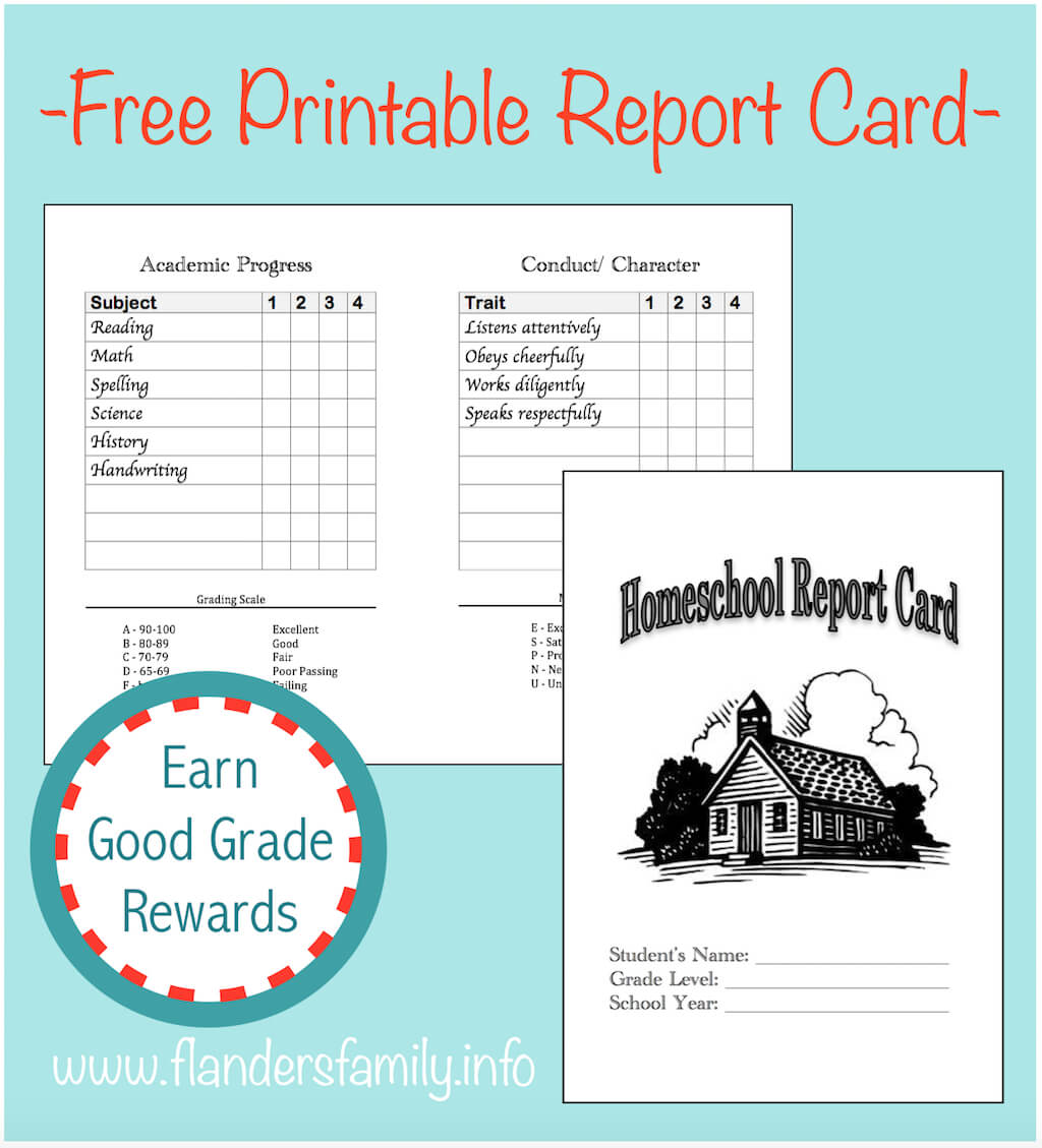 019 Template Ideas Printable Report Card Homeschool Regarding Homeschool Report Card Template