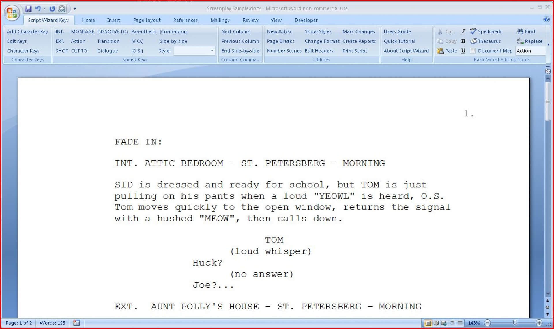 020 Microsoft Word Screenplay Template Ideas Format In Microsoft Word Screenplay Template