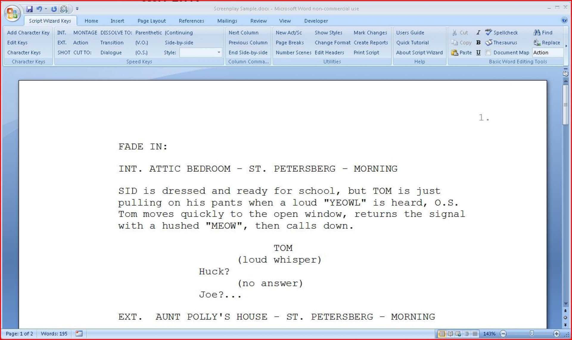 020 Microsoft Word Screenplay Template Ideas Format In Microsoft Word Screenplay Template