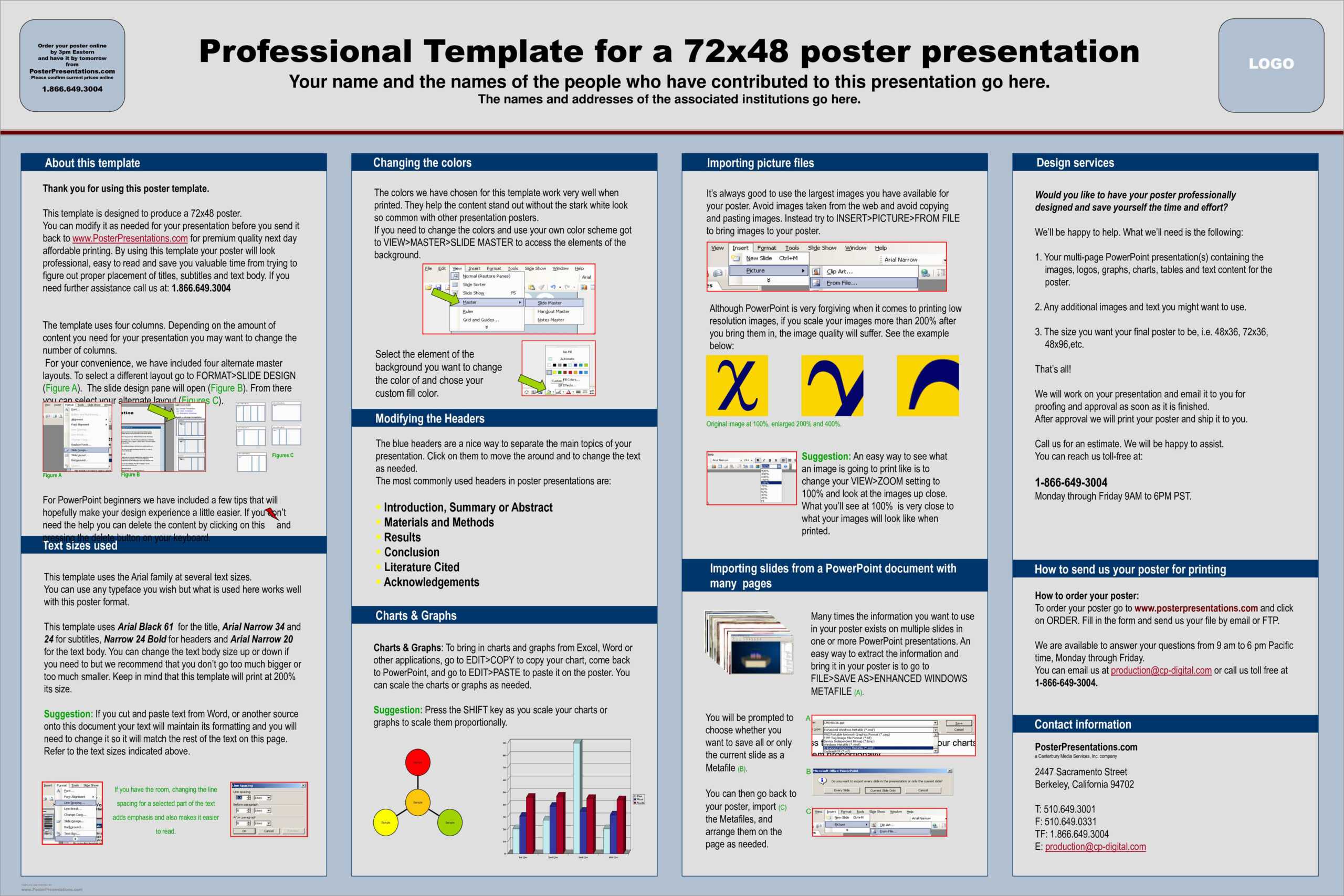 020 Powerpoint Poster Template Size Ppt Academic Free Pertaining To Powerpoint Poster Template A0