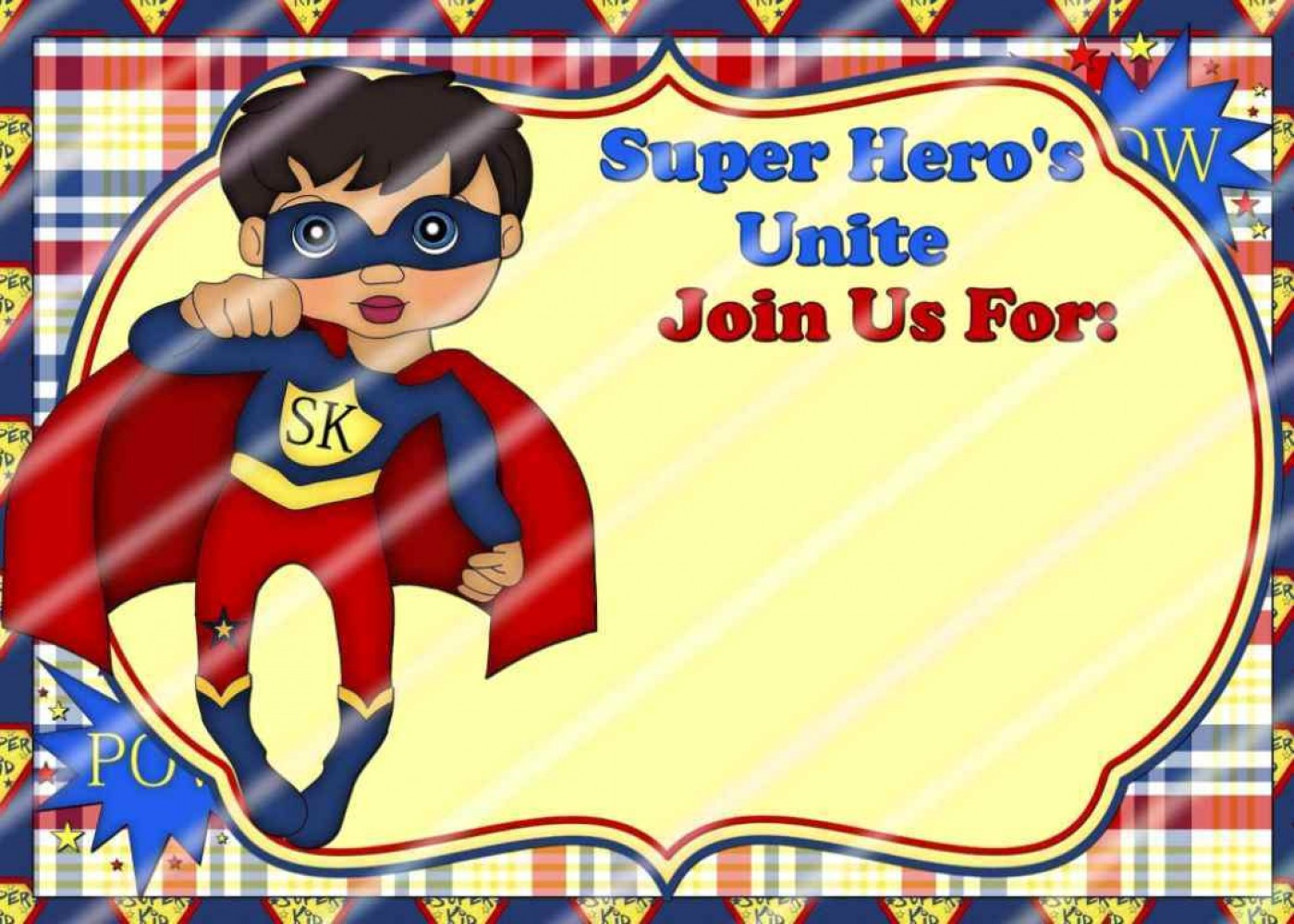 020 Template Ideas Pj Masks Layout 02 Superhero Invitation Within Superman Birthday Card Template