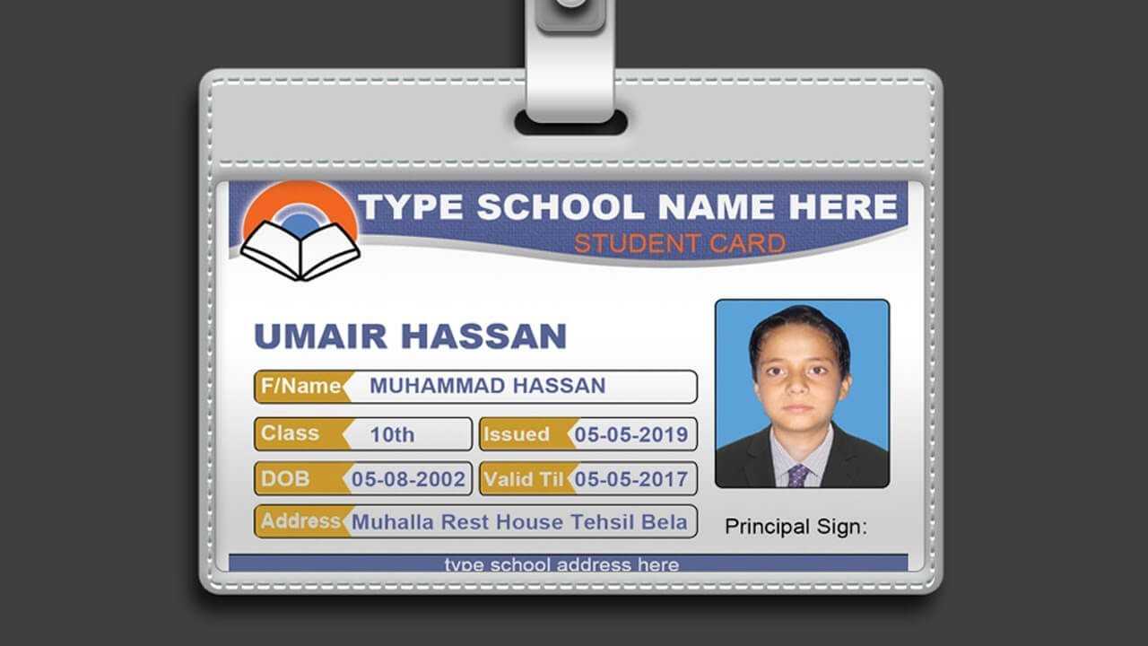 021 Id Card Template Psd Free Download Maxresdefault Best Regarding College Id Card Template Psd