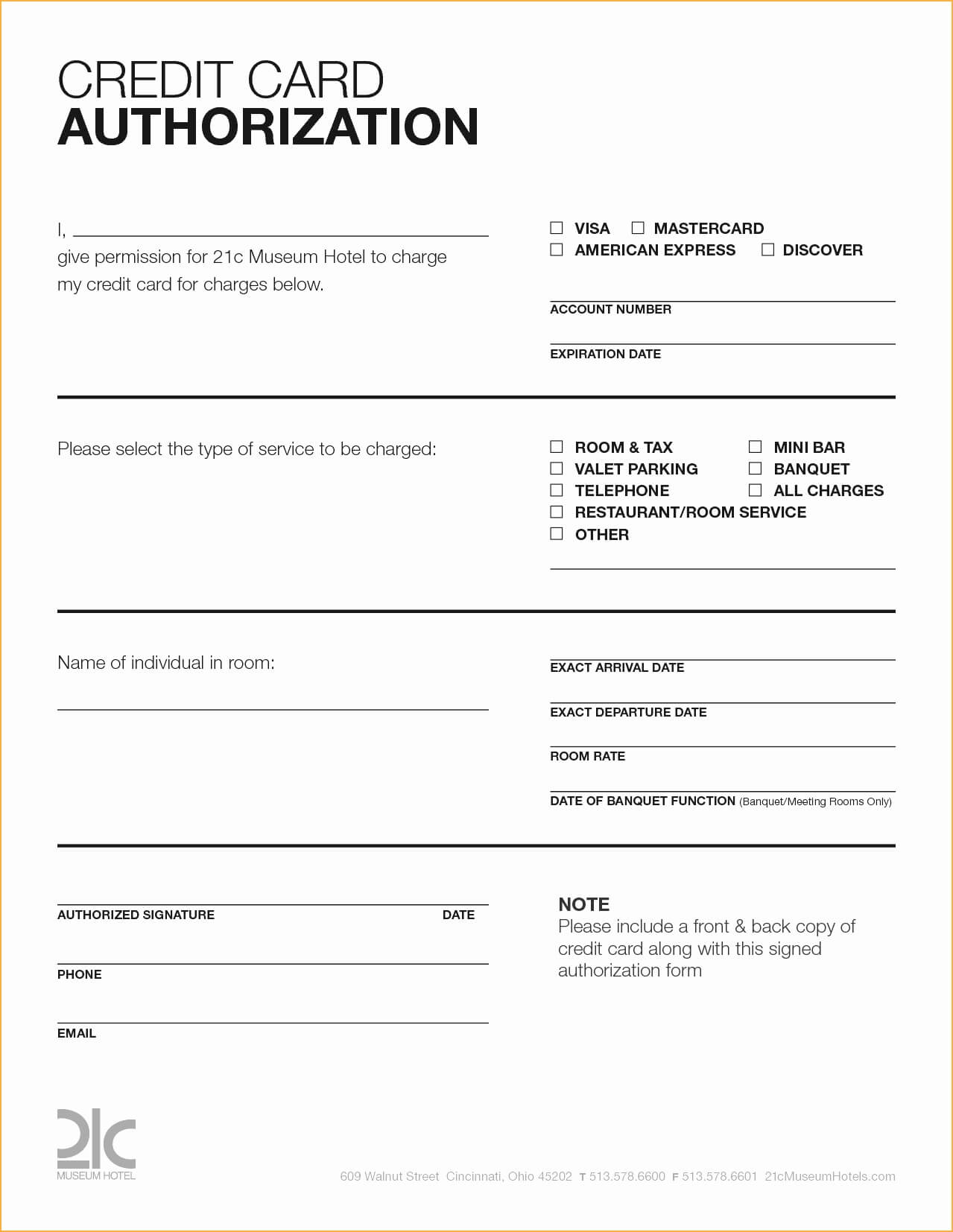 022 Credit Card Authorization Form Hotel Template Word Within Hotel Credit Card Authorization Form Template