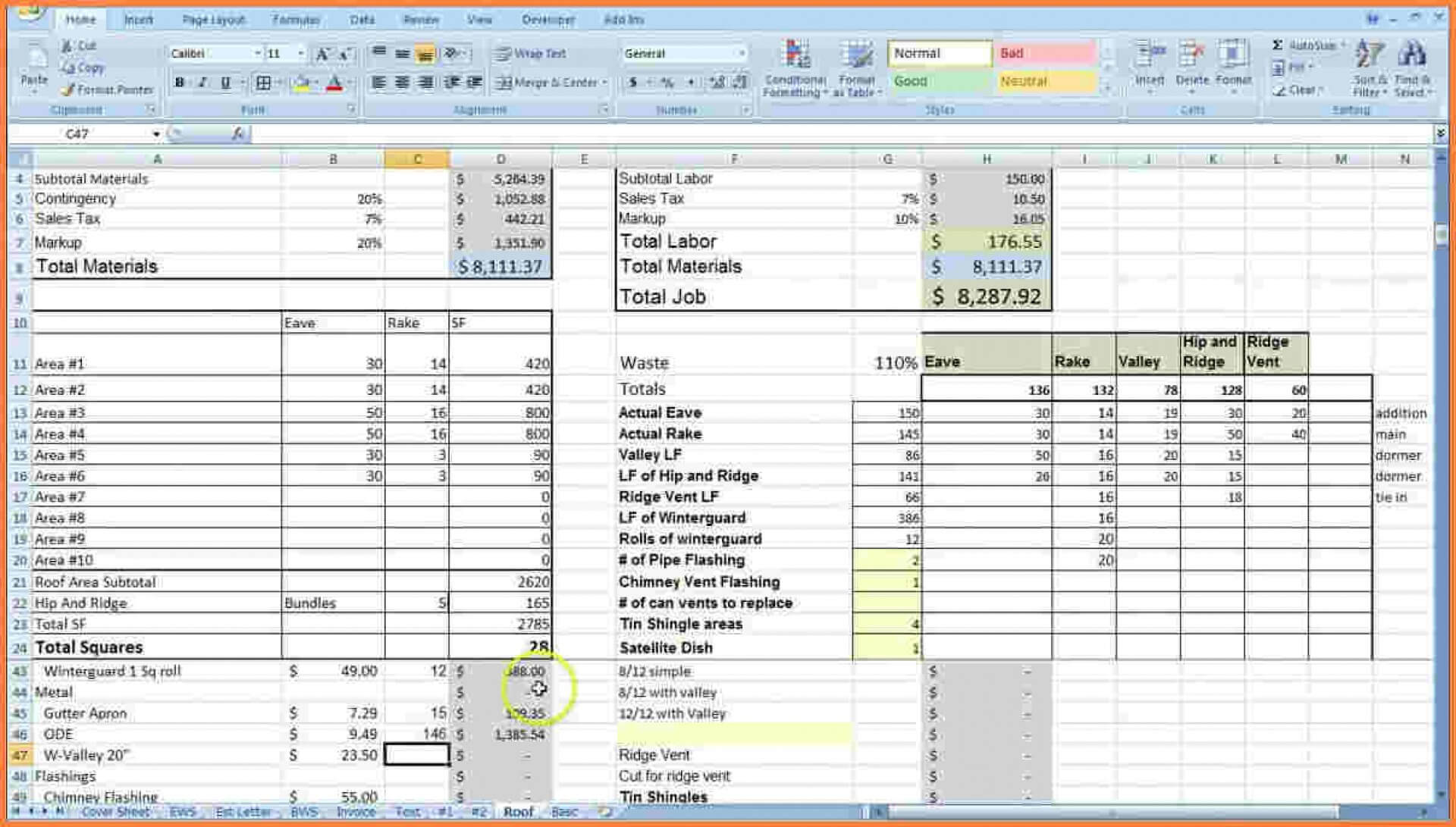 023 Job Cost Sheet Template Excel Ideas Frame Surprising Within Job Cost Report Template Excel