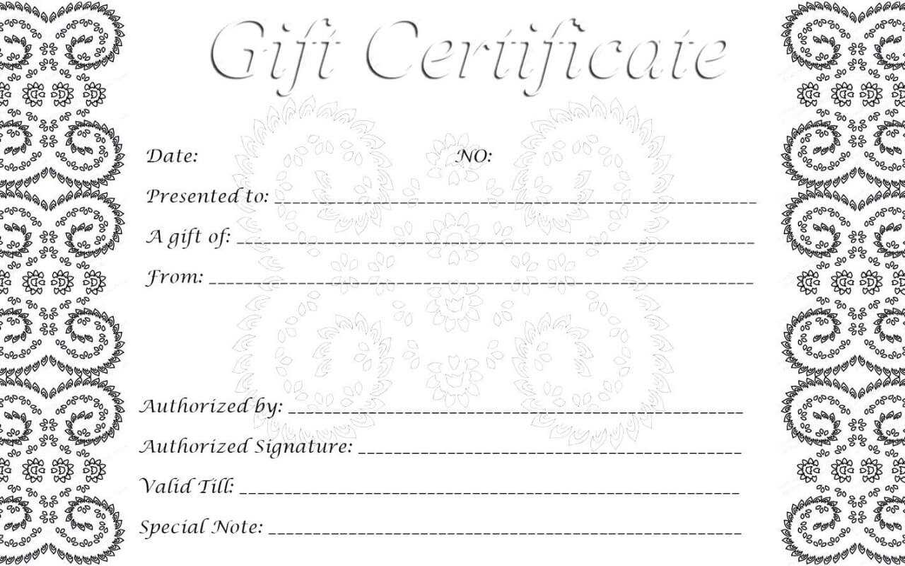 024 Gift Certificate Template Free Certificates Printable With Regard To Microsoft Gift Certificate Template Free Word