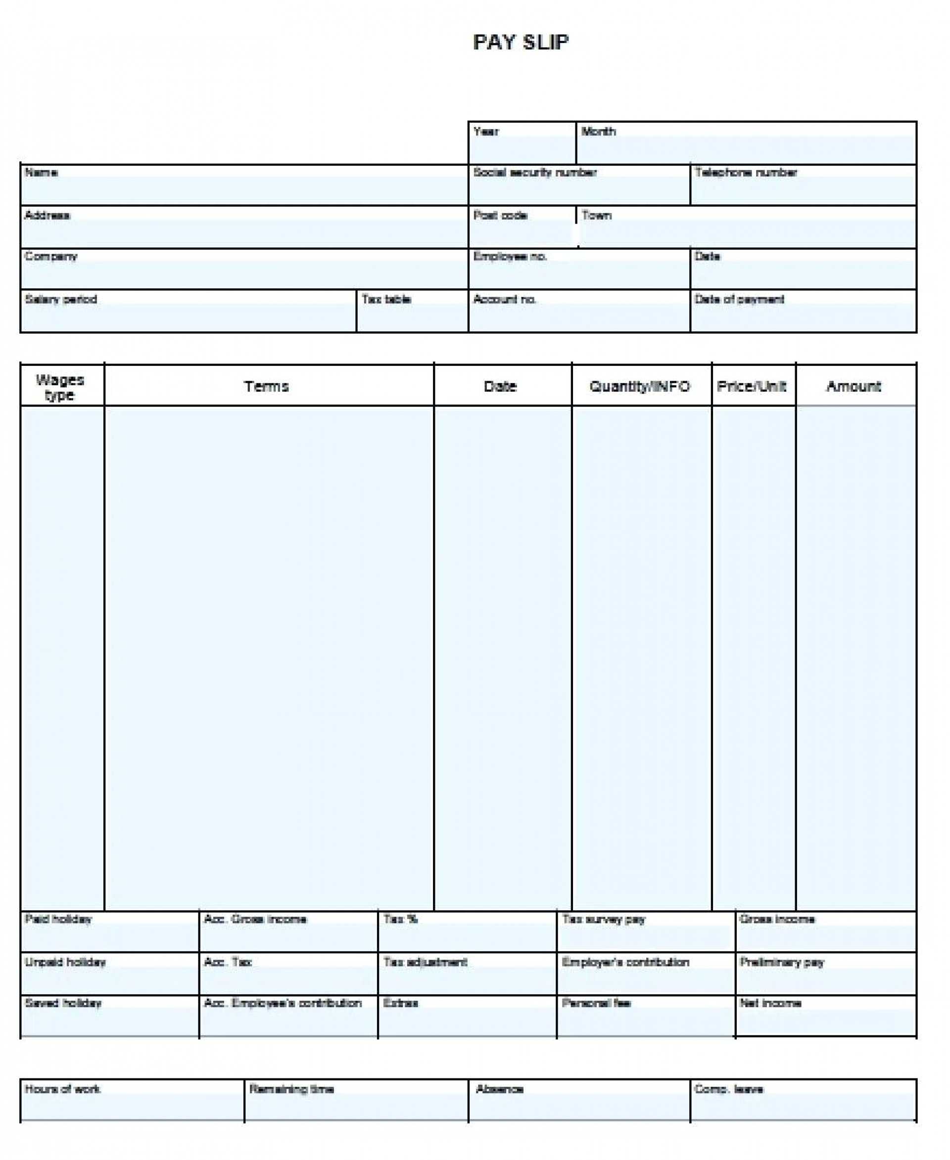 025 Free Pay Stub Template Microsoft Word Ideas Check Blank With Regard To Blank Pay Stub Template Word