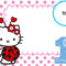 025 Hello Kitty 1St Birthday Invitation Template Ladybug Regarding Blank Ladybug Template