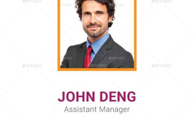 026 Employee Id Card Template Photoshop Free Download pertaining to Sample Of Id Card Template