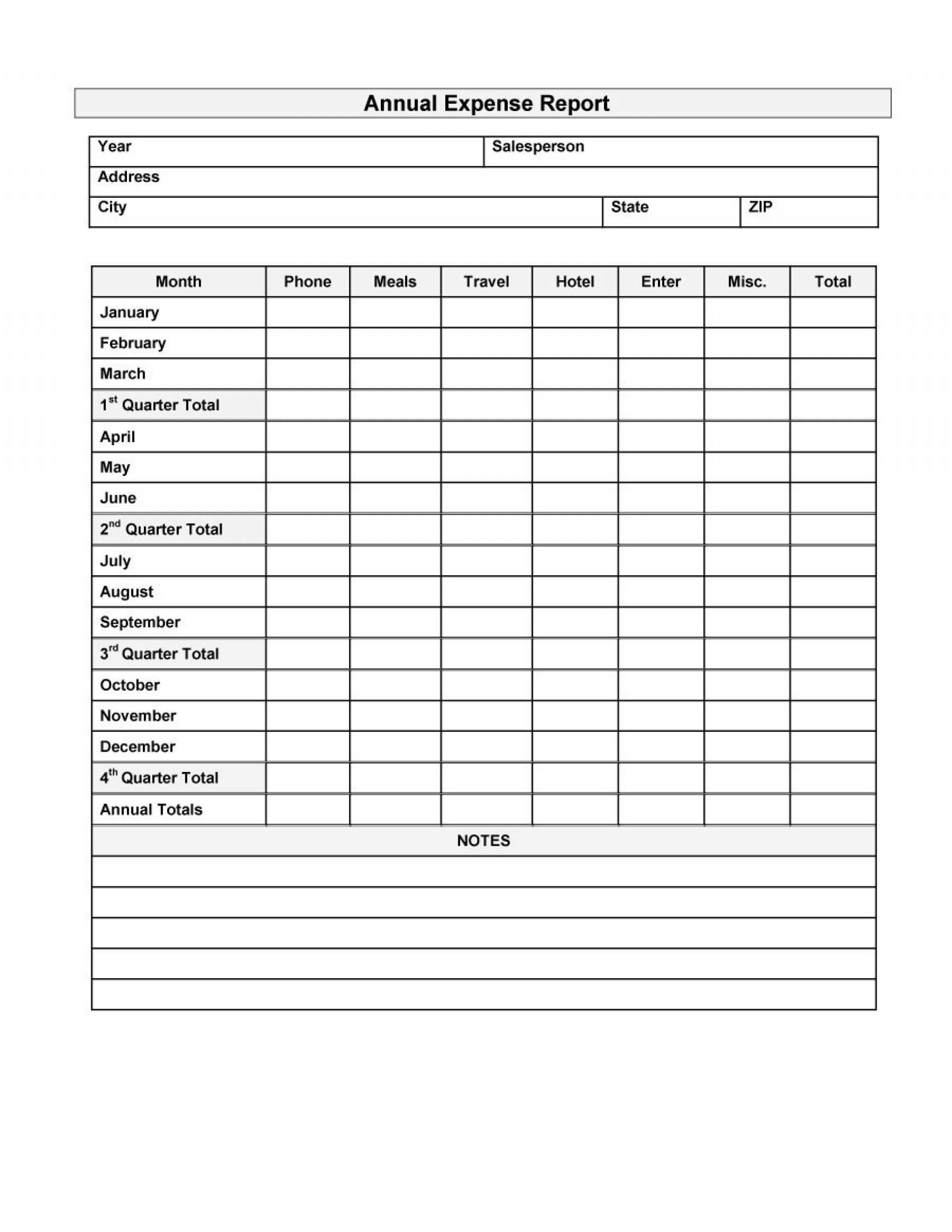 026 Free Business Expense Report Template Excel Quarterly Regarding Quarterly Report Template Small Business