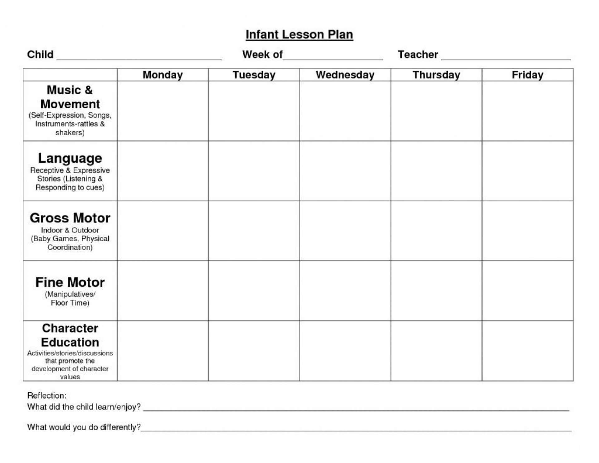 026 Lesson Plan Template Ideas Blank Dreaded Preschool Throughout Blank Preschool Lesson Plan Template