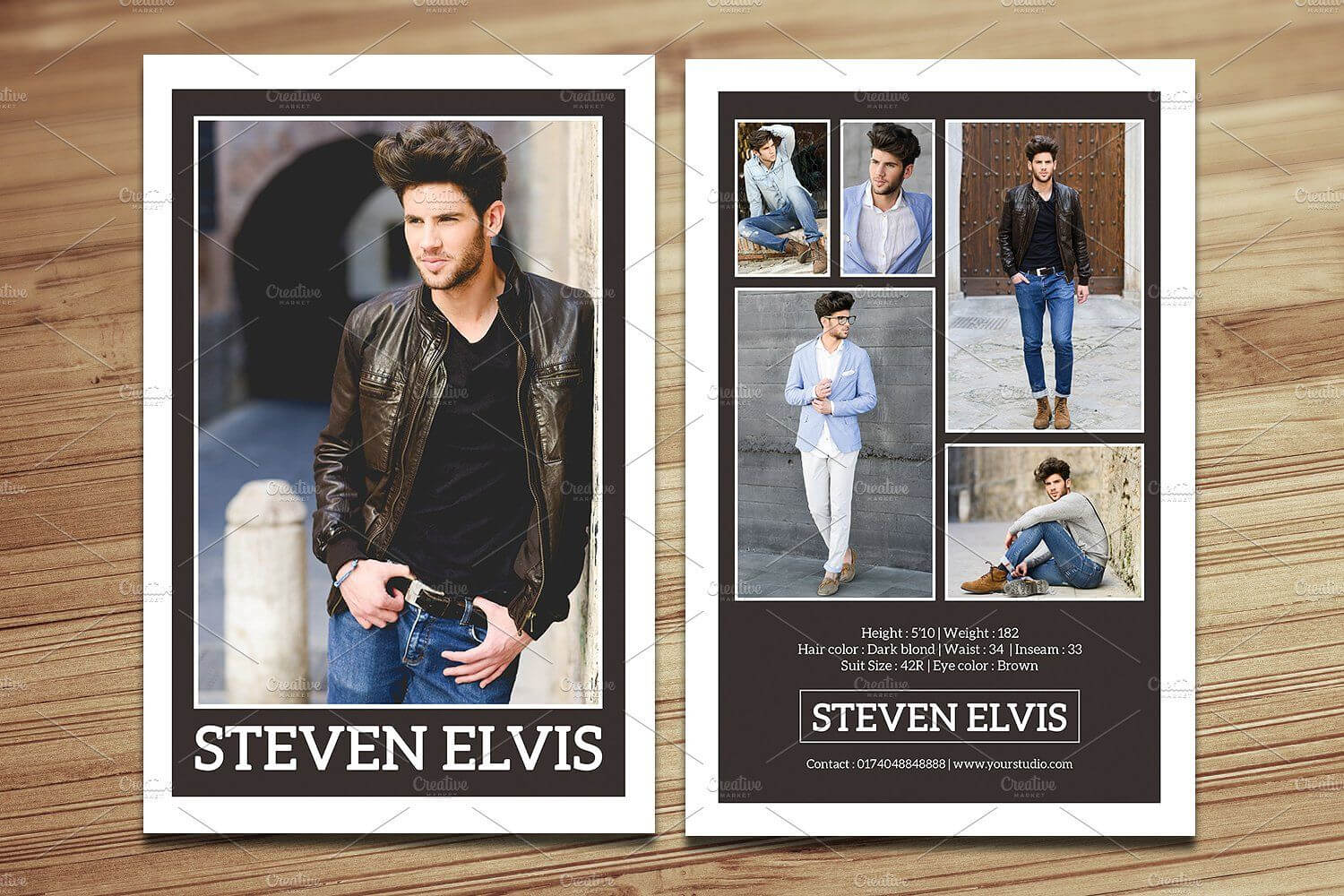 028 Model Comp Card Template Ideas Outstanding Psd Child Within Comp Card Template Psd