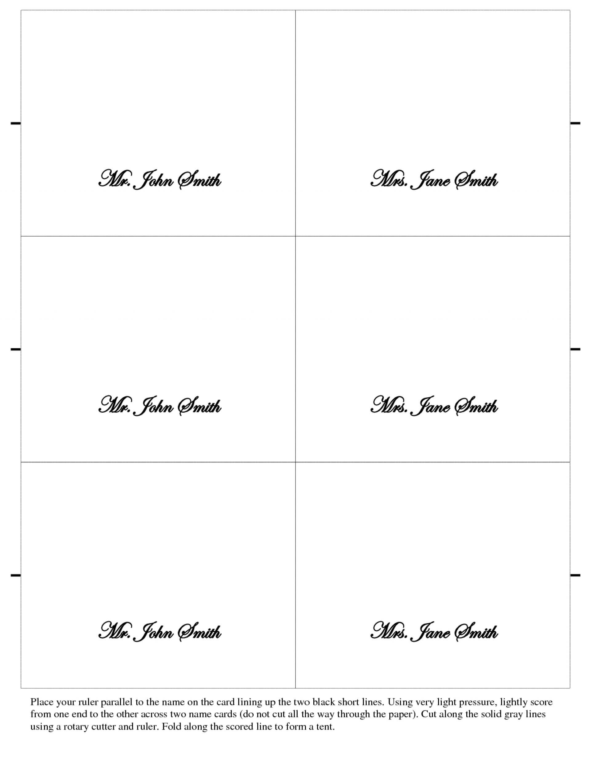 031 Template Ideas Table Tent Place Card Best Free Download Inside Tent Name Card Template Word