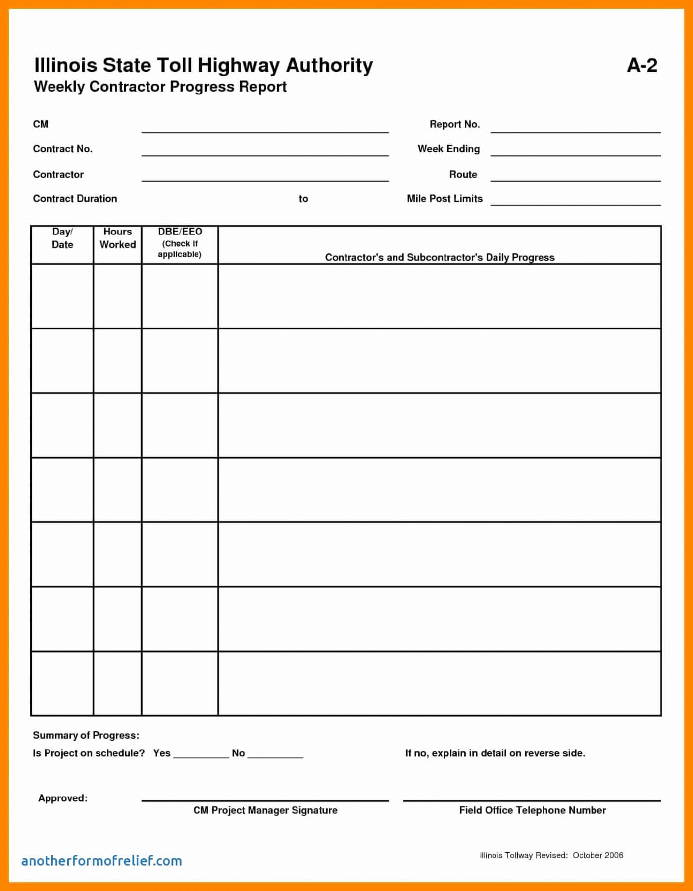 032 Free Project Management Status Report Template Excel Inside Weekly Manager Report Template