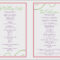 033 Free Printable Wedding Programs Templates Of Template With Free Printable Wedding Program Templates Word