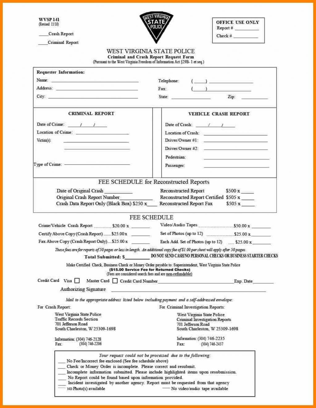 033 Sample Police Report Template Fake Phenomenal Ideas Within State Report Template
