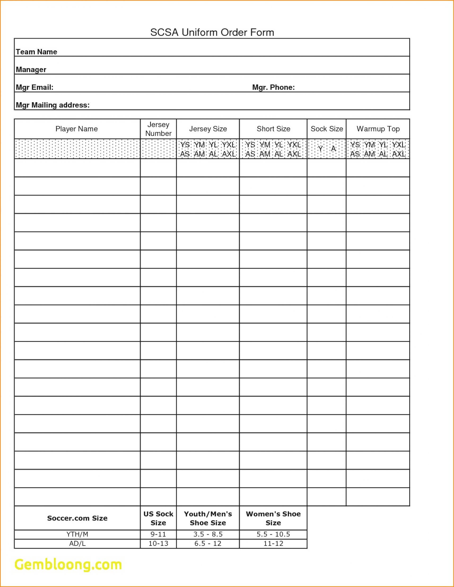 034 Blank Fundraiser Order Form Template Free Mary Resume For Blank Fundraiser Order Form Template