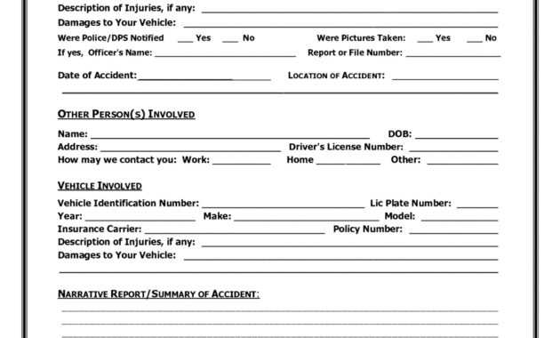 034 Traffic Accident Report Form Template Ideas Police with Motor Vehicle Accident Report Form Template