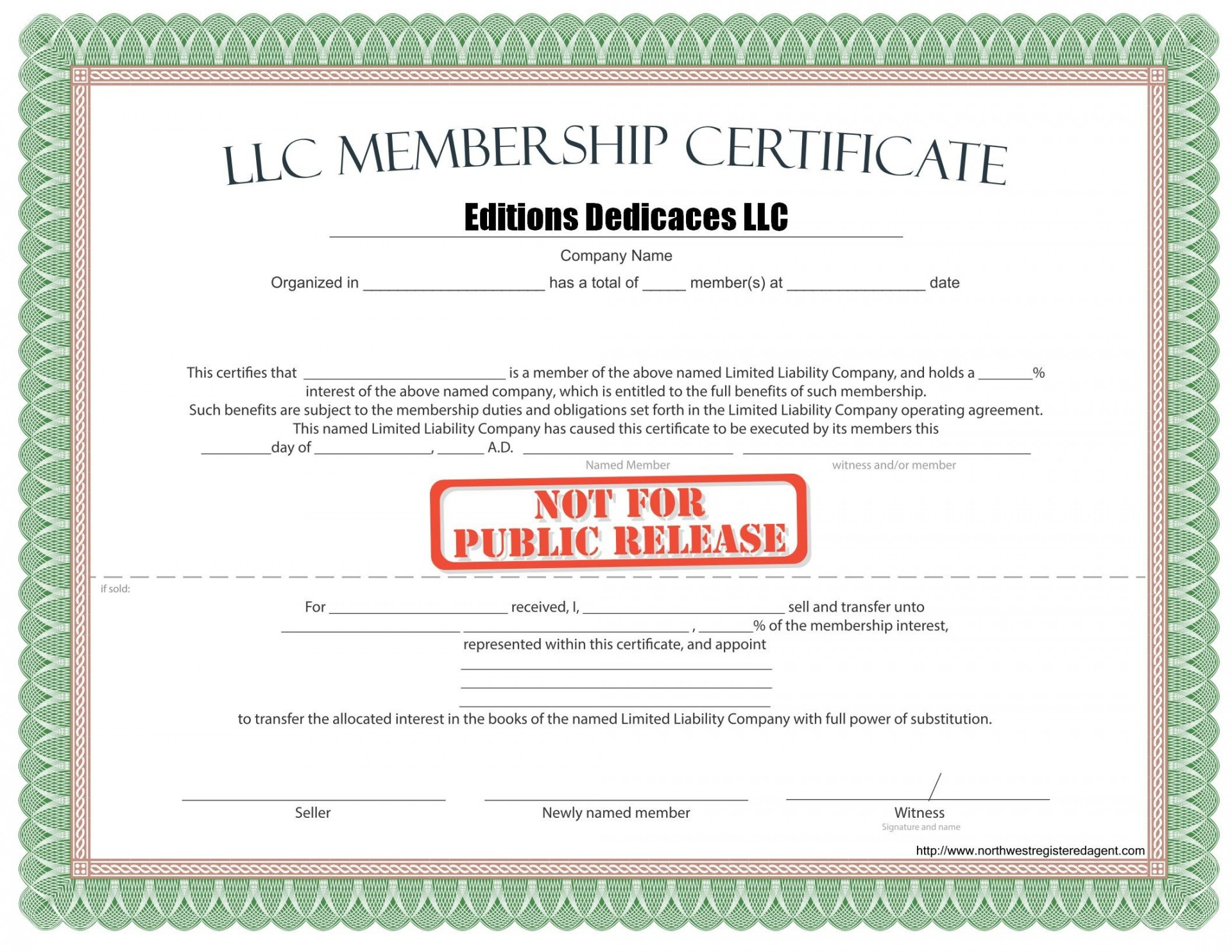 036 Llc Member Certificate Template Legalzoom Operating Inside New Member Certificate Template