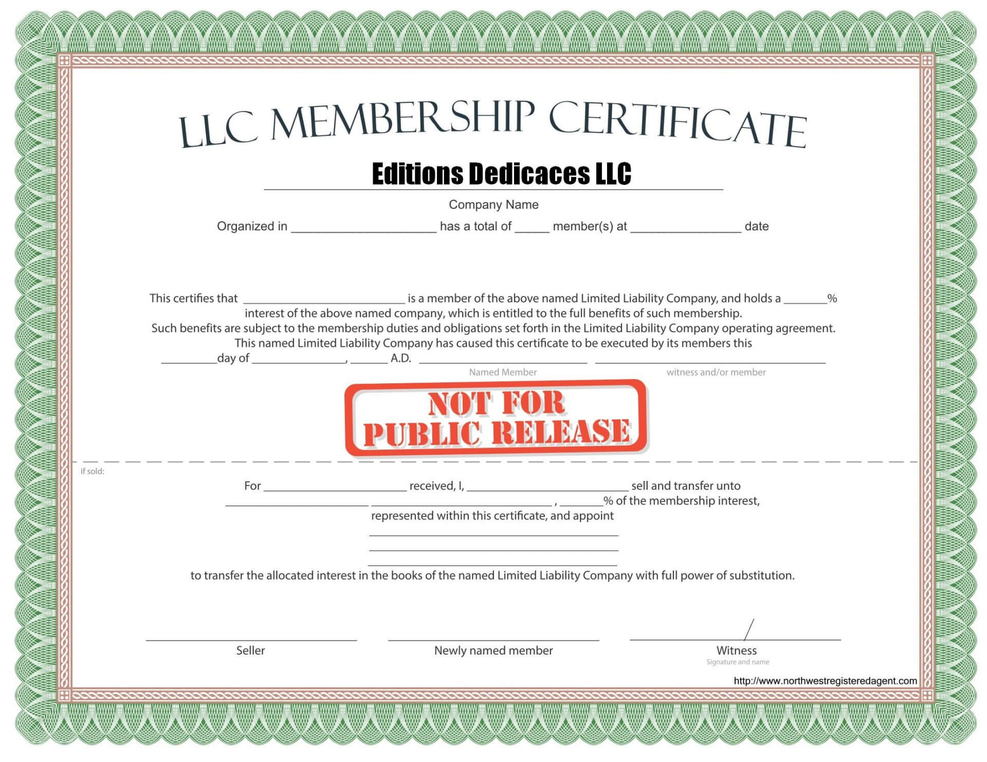 036 Llc Member Certificate Template Legalzoom Operating Within Llc Membership Certificate Template Word