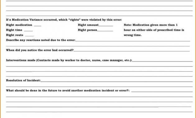 036 Medication Release Form Template Medical Forms Ideas with Medication Incident Report Form Template