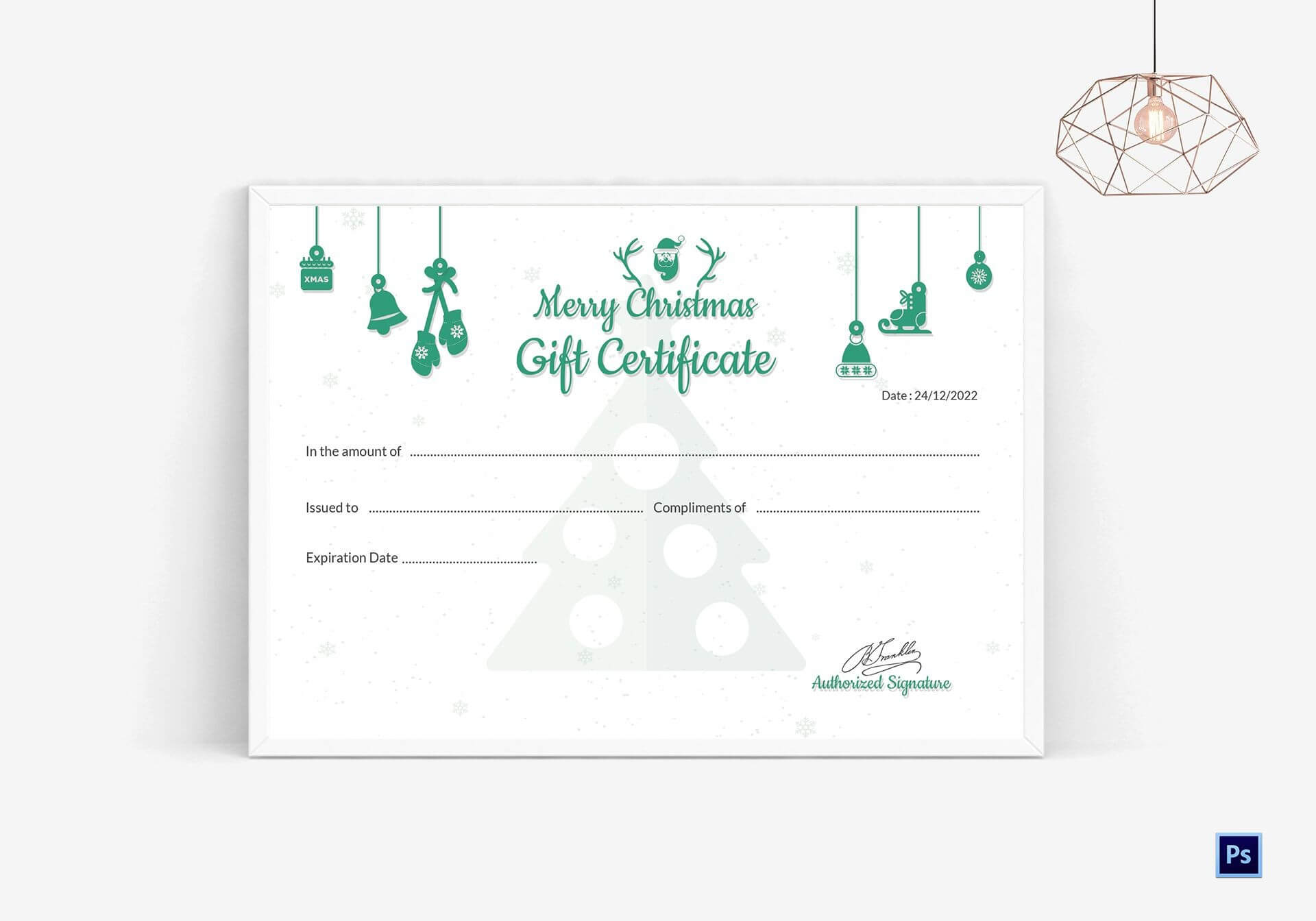 037 Photography Gift Certificate Template Photoshop Free Within Merry Christmas Gift Certificate Templates