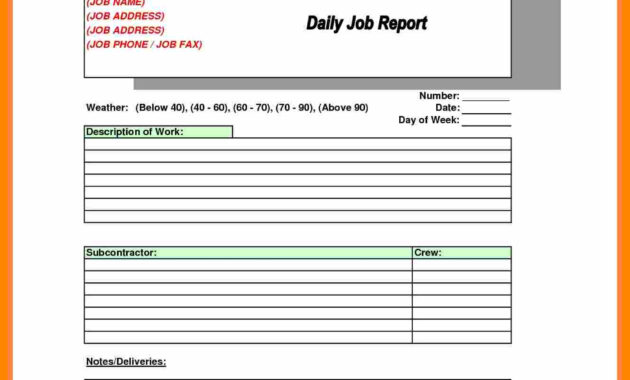 045 Daily Project Report Format Machine Breakdown Template regarding Machine Breakdown Report Template
