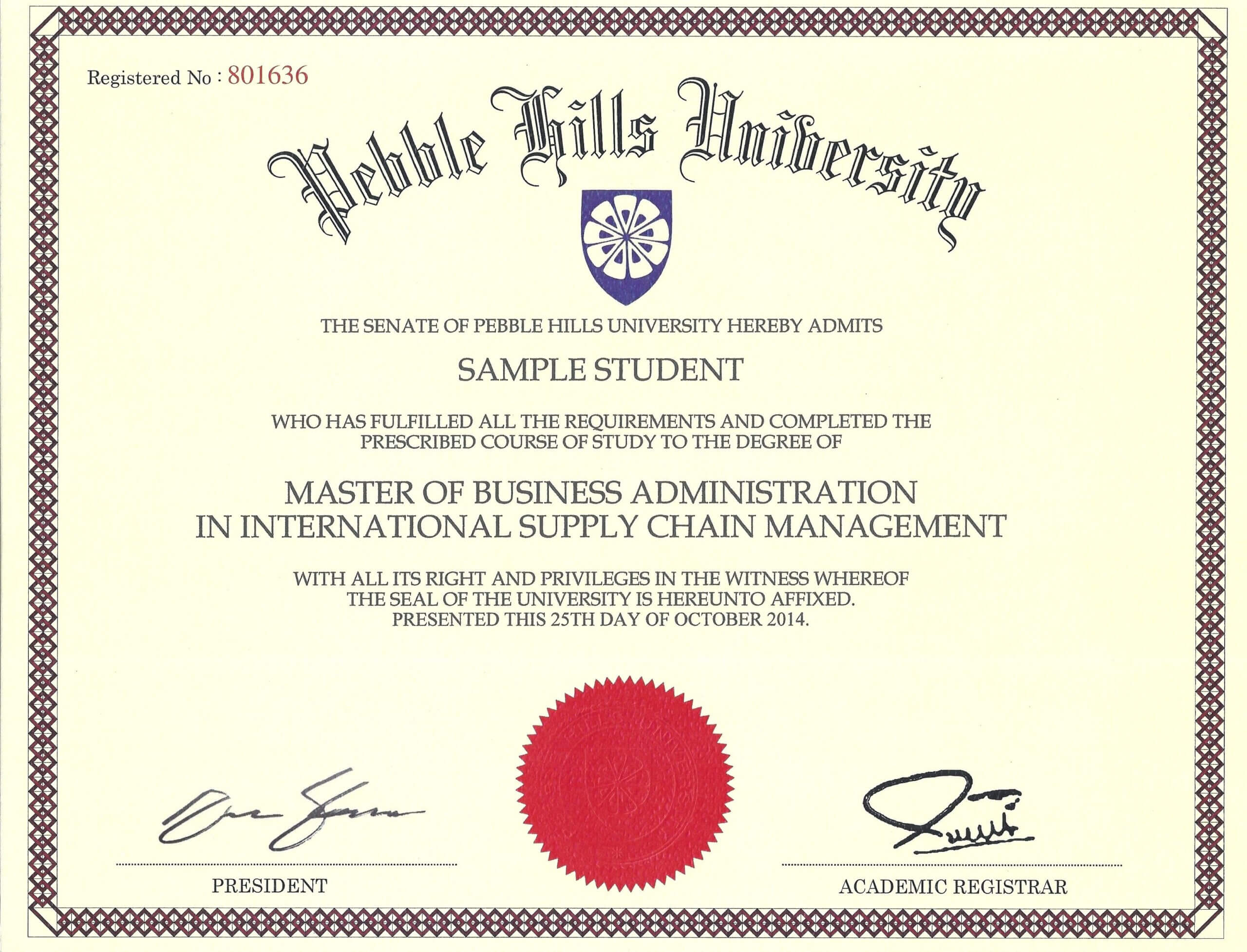 049 Free Printable Diploma Template Degree Certificate Blank Regarding Masters Degree Certificate Template