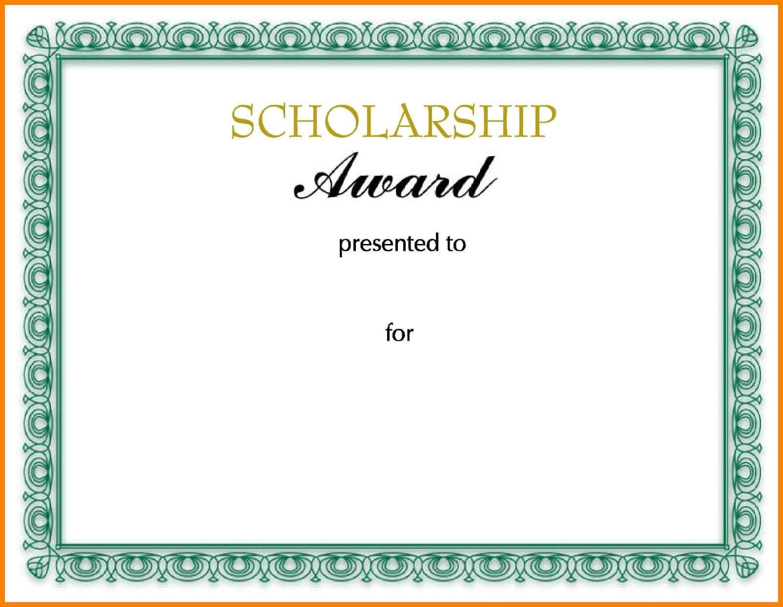 10+ Scholarship Award Certificate Examples – Pdf, Psd, Ai Pertaining To Scholarship Certificate Template