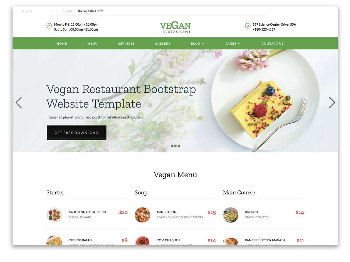 100+ Free Bootstrap Html5 Templates For Responsive Sites With Blank Food Web Template