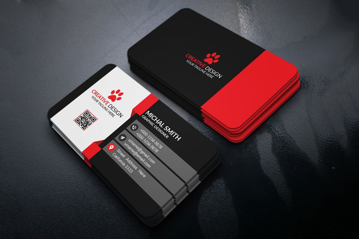 100 + Free Business Cards Templates Psd For 2019 – Syed In Name Card Template Psd Free Download