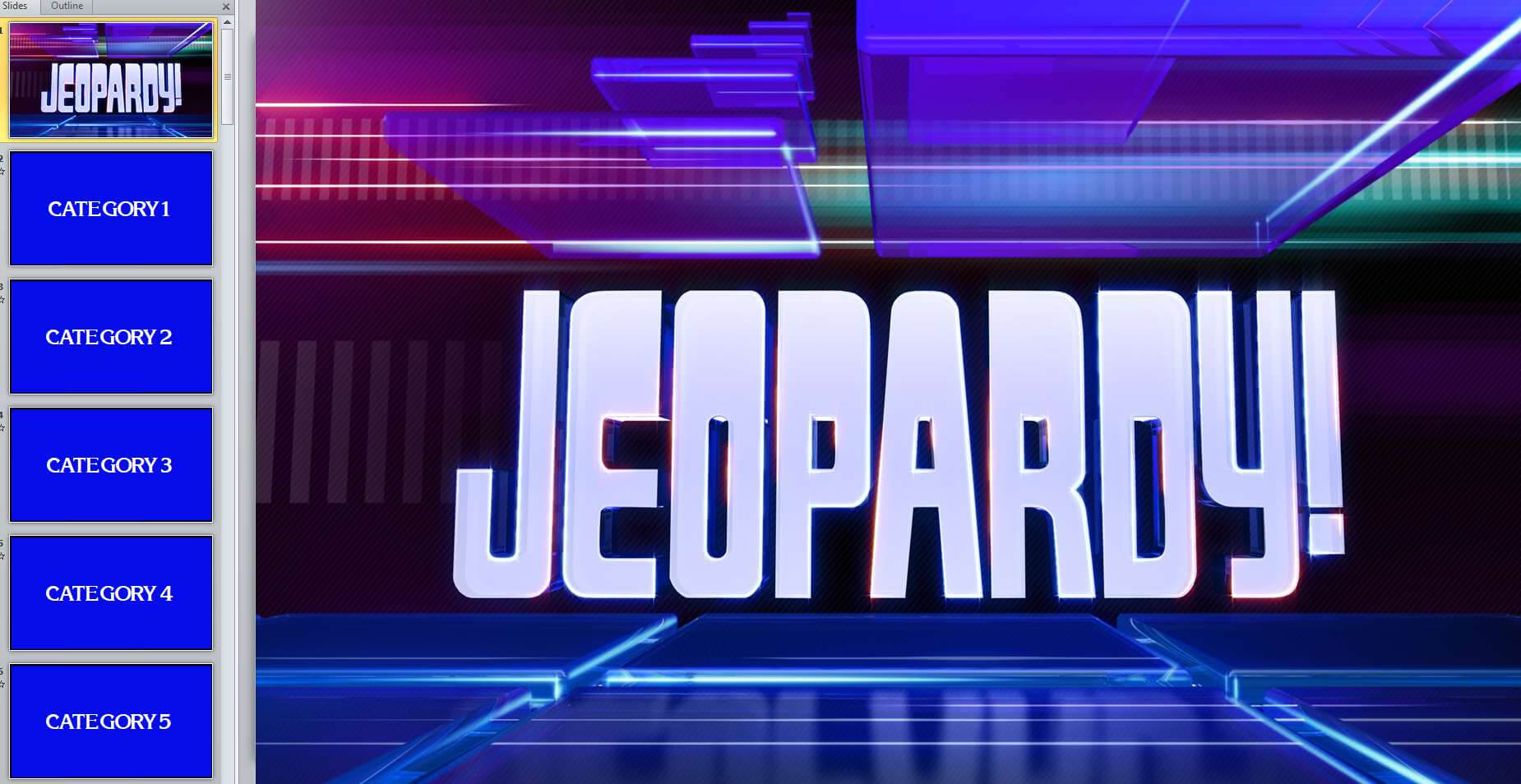 11 Best Free Jeopardy Templates For The Classroom In Jeopardy Powerpoint Template With Sound