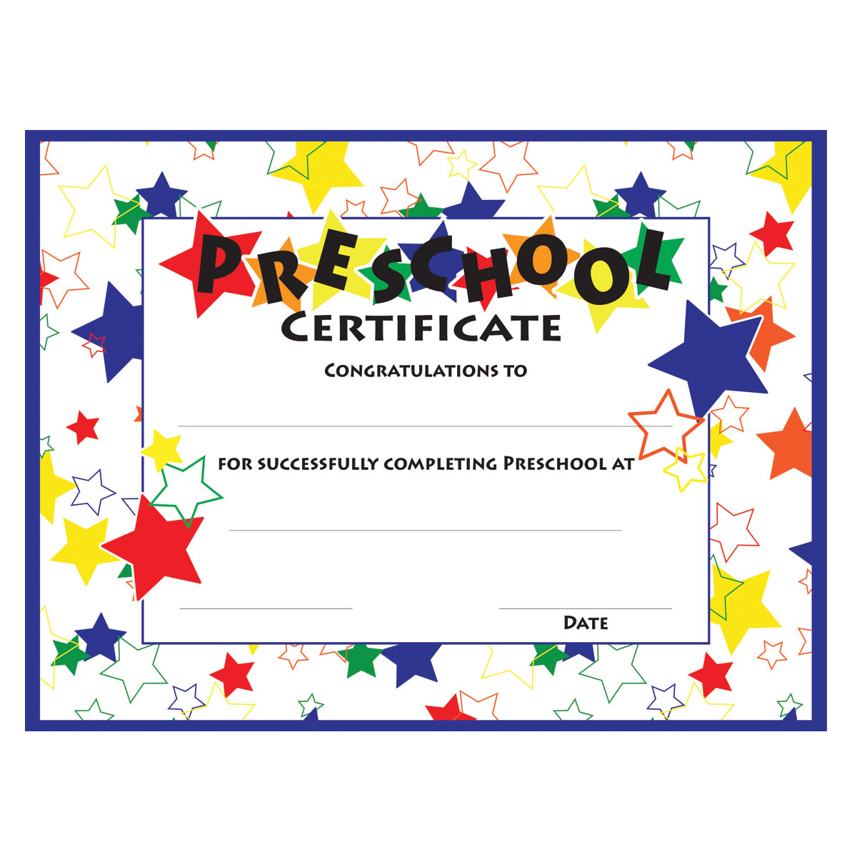 11+ Preschool Certificate Templates – Pdf | Free & Premium Pertaining To Star Certificate Templates Free