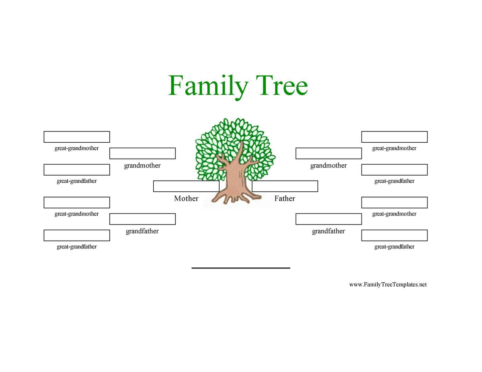 12 Generation Family Tree Sample | Generations Family Tree In Blank Family Tree Template 3 Generations